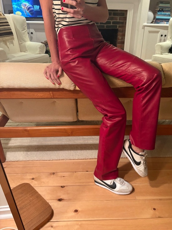 Danier Pants - RED Leather size 4 NWT Danier pants